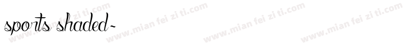 sports shaded字体转换